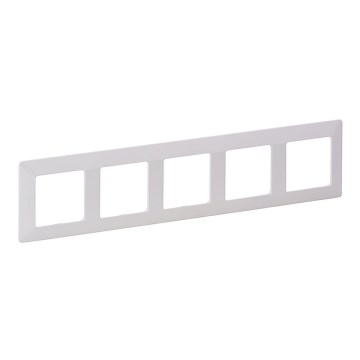 Legrand 754005 - Рамка для выключателей VALENA LIFE 5 постов белая