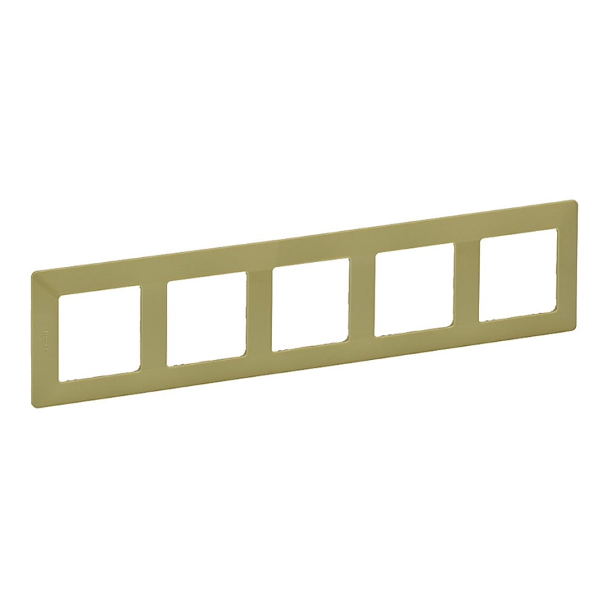 Legrand 754085 - Рамка для вимикачів VALENA LIFE 5P зелений