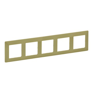 Legrand 754085 - Рамка для выключателей VALENA LIFE 5P зелёная