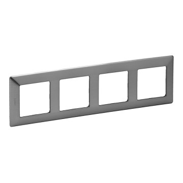 Legrand 754154 - Рамка для выключателя VALENA LIFE 4P нержавеющая сталь