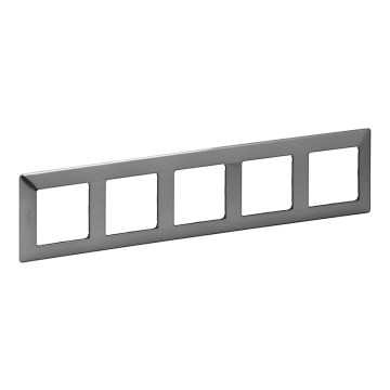 Legrand 754155 - Рамка для вимикачів VALENA LIFE 5P нержавіючий
