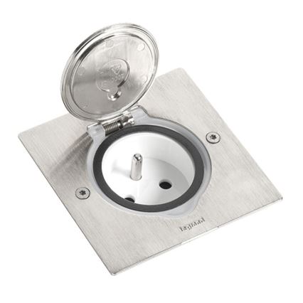 Legrand 89700 - Рамка для підлогової розетки PLATINUM 2M IP44 нержавіюча сталь