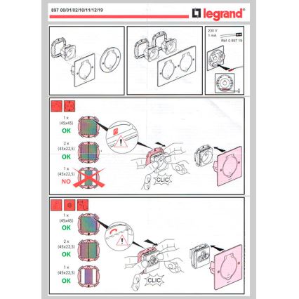 Legrand 89700 - Рамка для підлогової розетки PLATINUM 2M IP44 нержавіюча сталь