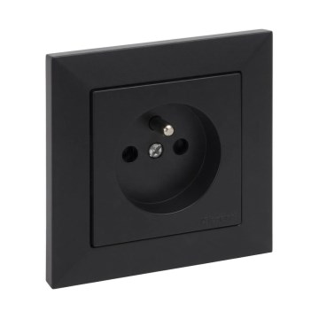 Legrand - Бытовая розетка с рамкой SUNO 250 В черная