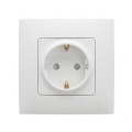 Legrand - Домашня розетка SCHUKO з рамкою NILOE 250V біла
