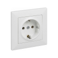 Legrand - Домашня розетка SCHUKO з рамкою SUNO 250V біла