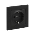 Legrand - Домашня розетка SCHUKO з рамкою SUNO 250V чорна