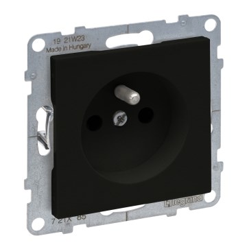 Legrand - Домашняя розетка без рамки SUNO 250V чёрная