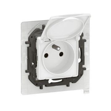Legrand - Наружная бытовая розетка без рамки NILOE 250V IP44 белая