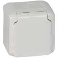 Legrand - Настенная уличная розетка FORIX 250 В IP44 белая