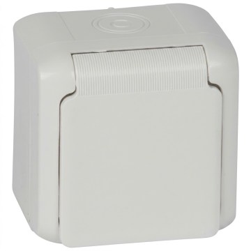 Legrand - Настінна побутова розетка FORIX 250V IP44 біла