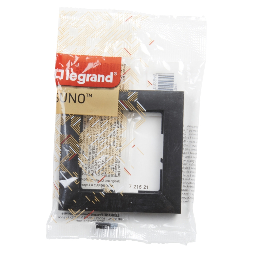 Legrand - Одинарна рамка SUNO чорна