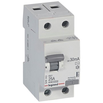 Legrand - Пристрій захисного відключення 2-полюсний RX3 2P 25 A 30 мА AC