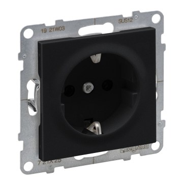 Legrand - Розетка для дома SCHUKO без рамки SUNO 250V чёрная