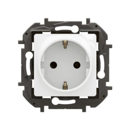 Legrand - Розетка для дому SCHUKO без рамки NILOE 250 В біла