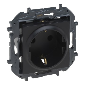 Legrand - Розетка для дому SCHUKO без рамки NILOE STEP 250 В чорна