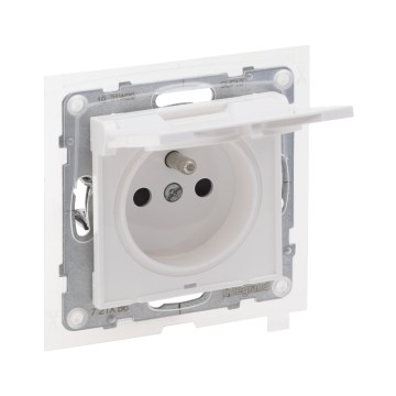 Legrand - Зовнішня побутова розетка без рамки NILOE STEP 250V IP44 біла