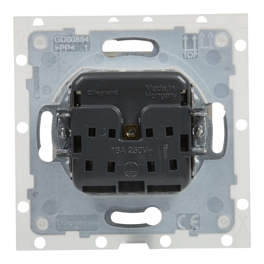 Legrand - Зовнішня побутова розетка без рамки NILOE STEP 250V IP44 біла