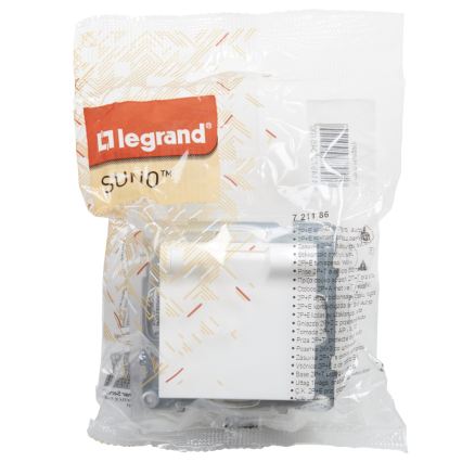 Legrand - Зовнішня побутова розетка без рамки NILOE STEP 250V IP44 біла