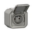 Legrand - Зовнішня розетка PLEXO 250V IP55 сіра