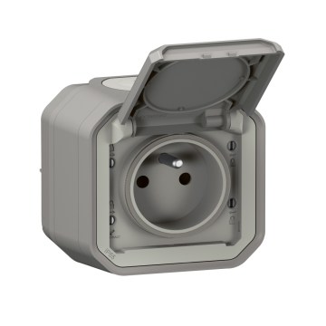 Legrand - Зовнішня розетка PLEXO 250V IP55 сіра