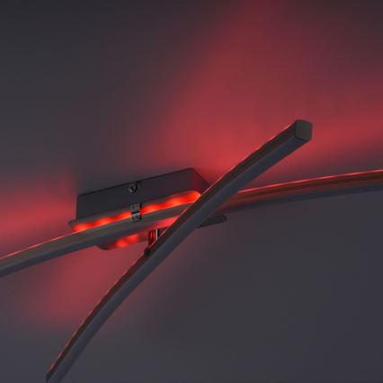 Leuchten Direkt 11255-55 - Пристельова світлодіодна RGB люстра з регулюванням яскравості ALINA 2xLED/8,1W/230V 2700-5000K + пульт ДК