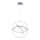 Leuchten Direkt 11260-55 - LED Димерна люстра на дроті JELLA 3xLED/28W/230V
