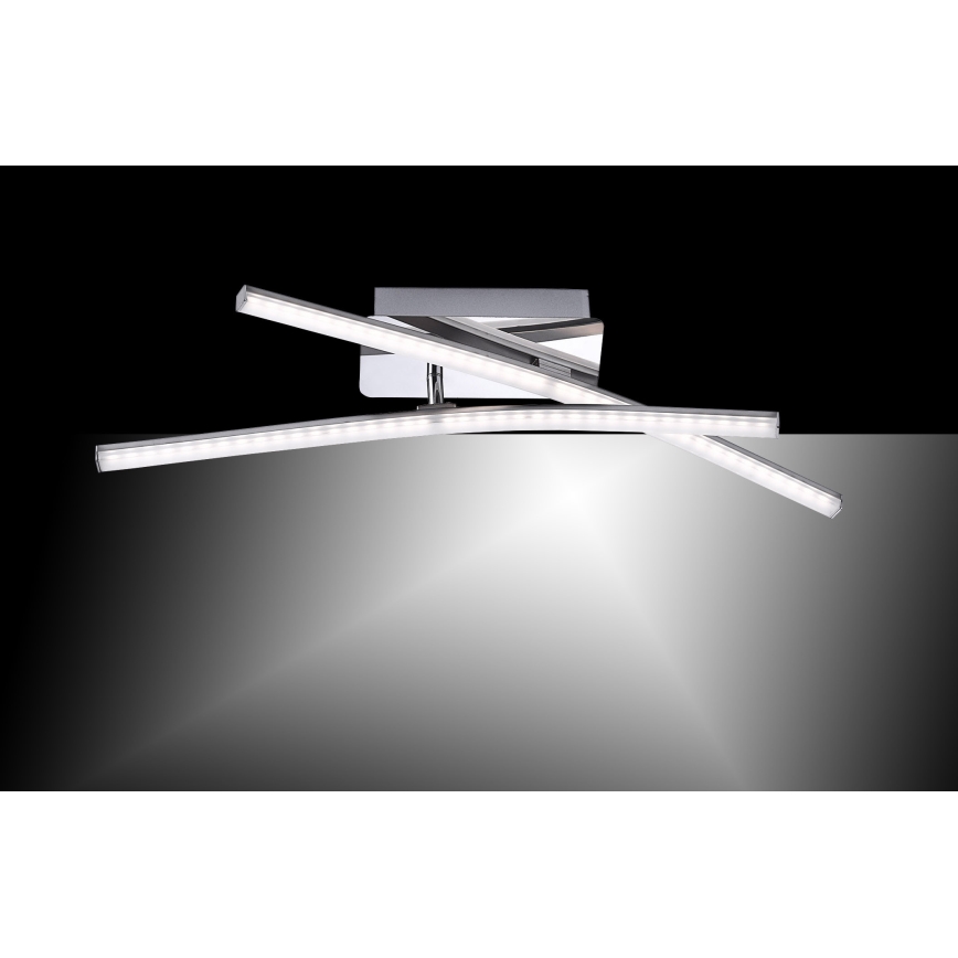 Leuchten Direkt 11270-55 - Пристельова LED люстра SIMON 2xLED/5W/230V матовий хром