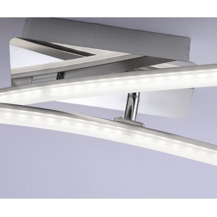 Leuchten Direkt 11270-55 - Пристельова LED люстра SIMON 2xLED/5W/230V матовий хром