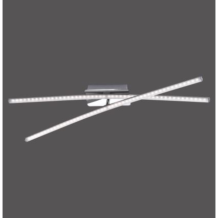Leuchten Direkt 11272-55 - Пристельова LED люстра SIMON 2xLED/8W/230V матовий хром
