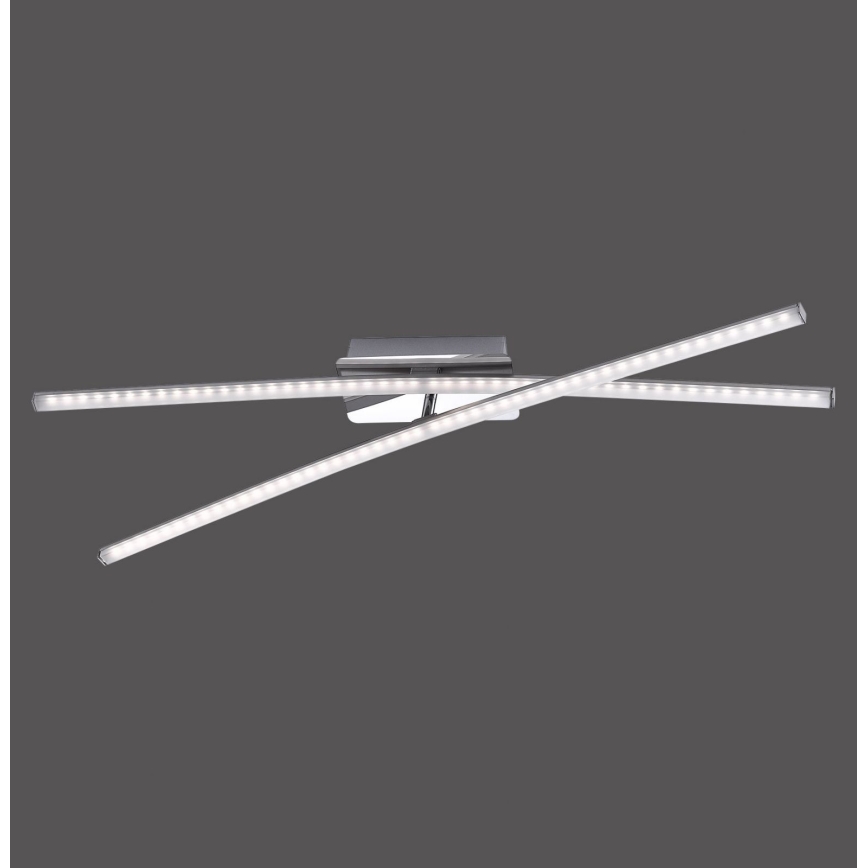 Leuchten Direkt 11272-55 - Пристельова LED люстра SIMON 2xLED/8W/230V матовий хром