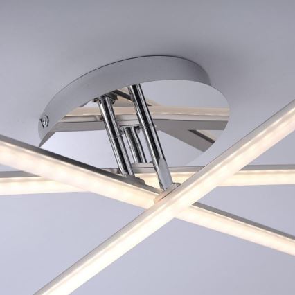 Leuchten Direkt 11274-55 - Пристельова LED люстра SIMON 3xLED/8W/230V матовий хром