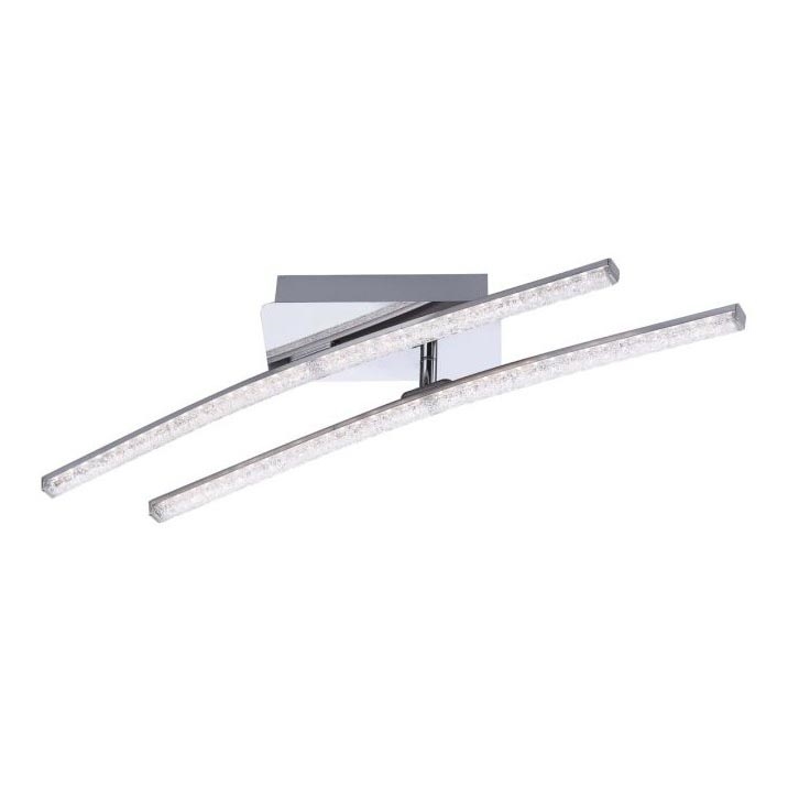 Leuchten Direkt 11290-17 - Пристельова LED люстра SIMON 2xLED/5W/230V блискучий хром