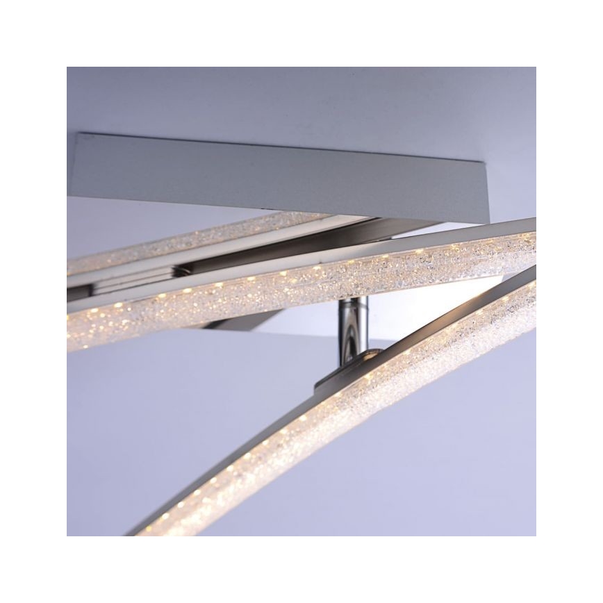 Leuchten Direkt 11290-17 - Светодиодная поверхностно-монтируемая люстра SIMON 2xLED/5W/230V блестящий хром