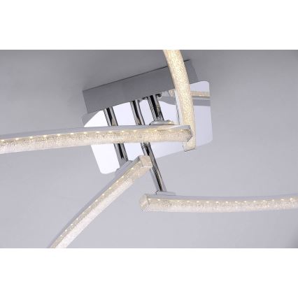 Leuchten Direkt 11291-17 - Пристельова LED люстра SIMON 4xLED/3W/230V блискучий хром