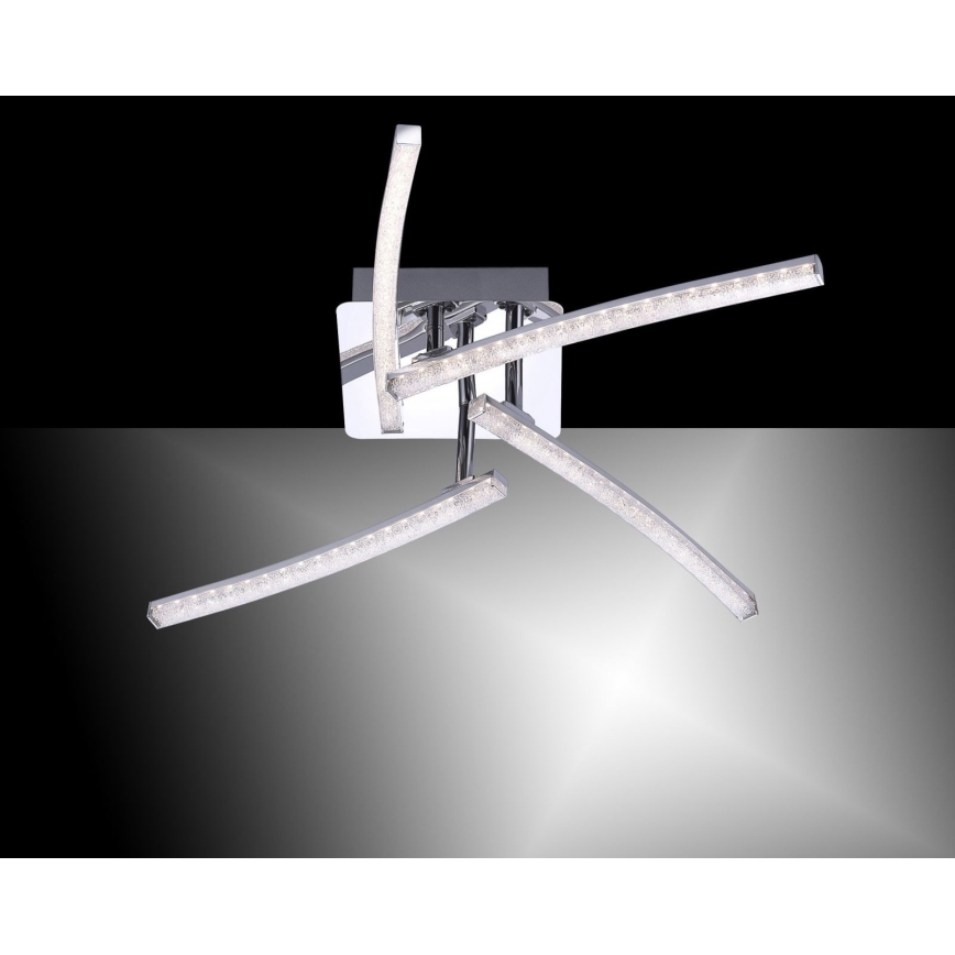 Leuchten Direkt 11291-17 - Пристельова LED люстра SIMON 4xLED/3W/230V блискучий хром