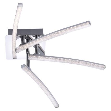 Leuchten Direkt 11291-17 - Пристельова LED люстра SIMON 4xLED/3W/230V блискучий хром