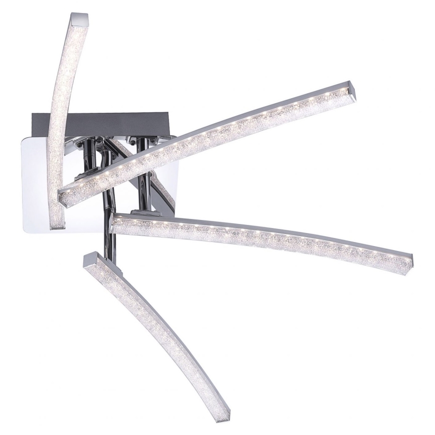 Leuchten Direkt 11291-17 - Пристельова LED люстра SIMON 4xLED/3W/230V блискучий хром