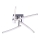 Leuchten Direkt 11291-17 - Светодиодная поверхностно-монтируемая люстра SIMON 4xLED/3W/230V блестящий хром