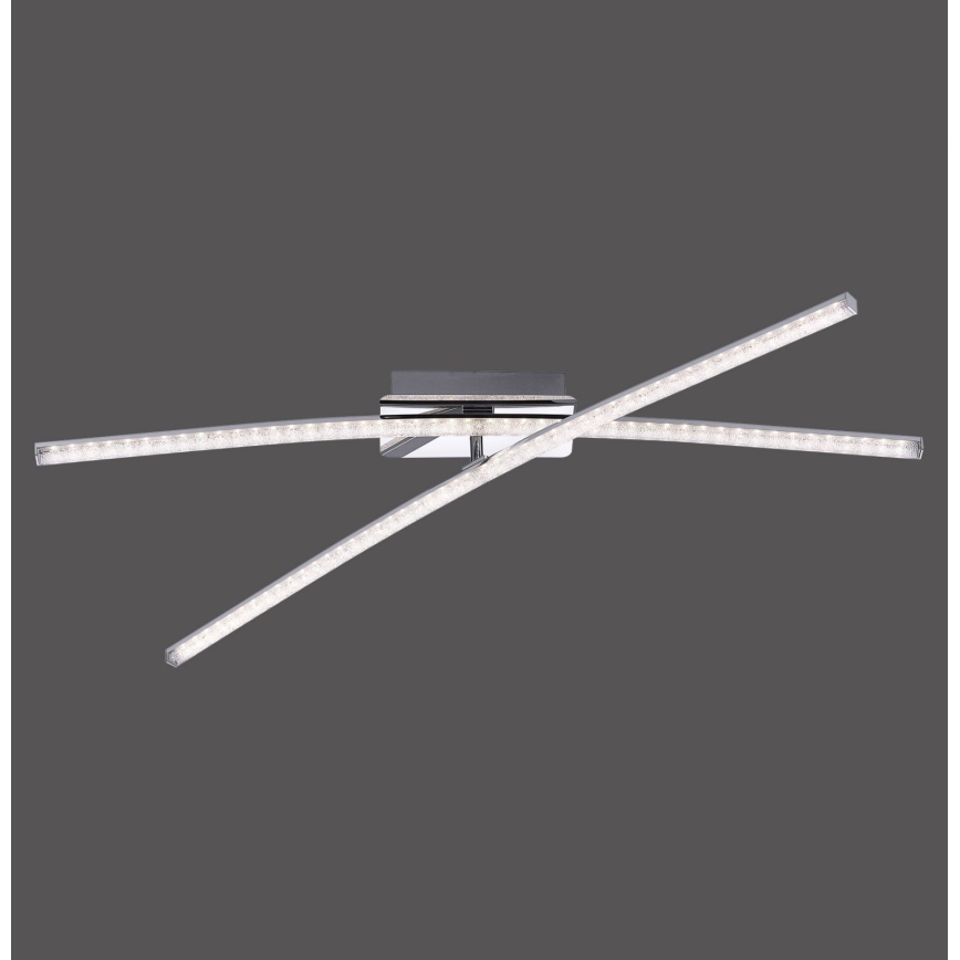 Leuchten Direkt 11292-17 - Пристельова LED люстра SIMON 2xLED/8W/230V блискучий хром