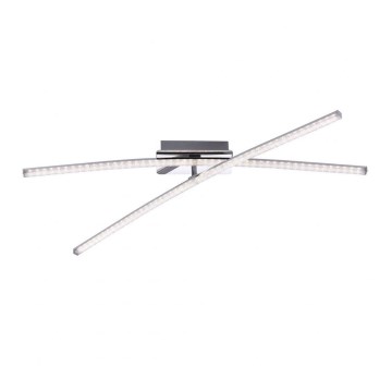Leuchten Direkt 11292-17 - Пристельова LED люстра SIMON 2xLED/8W/230V блискучий хром