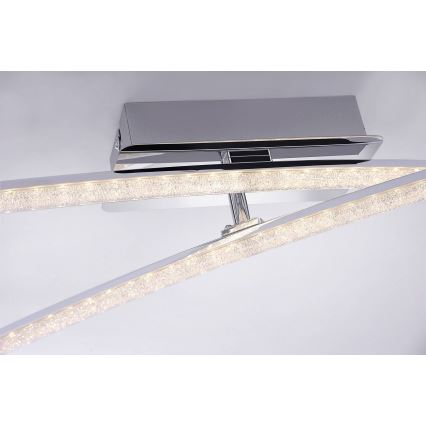 Leuchten Direkt 11292-17 - Пристельова LED люстра SIMON 2xLED/8W/230V блискучий хром