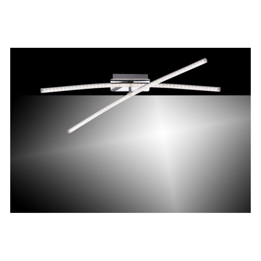 Leuchten Direkt 11292-17 - Светодиодная поверхностно-монтируемая люстра SIMON 2xLED/8W/230V блестящий хром
