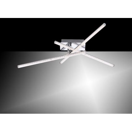 Leuchten Direkt 11293-17 - Пристельова LED люстра SIMON 3xLED/5W/230V блискучий хром