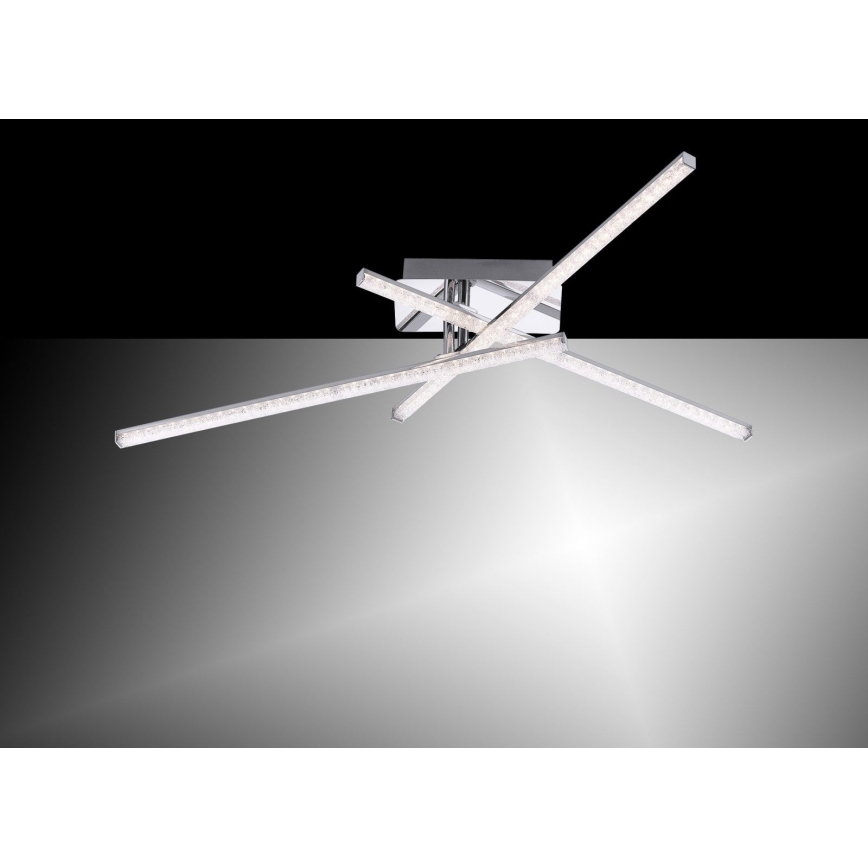 Leuchten Direkt 11293-17 - Пристельова LED люстра SIMON 3xLED/5W/230V блискучий хром