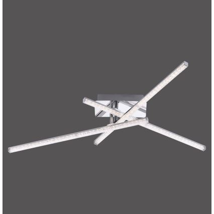 Leuchten Direkt 11293-17 - Пристельова LED люстра SIMON 3xLED/5W/230V блискучий хром