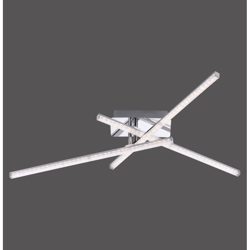 Leuchten Direkt 11293-17 - Пристельова LED люстра SIMON 3xLED/5W/230V блискучий хром