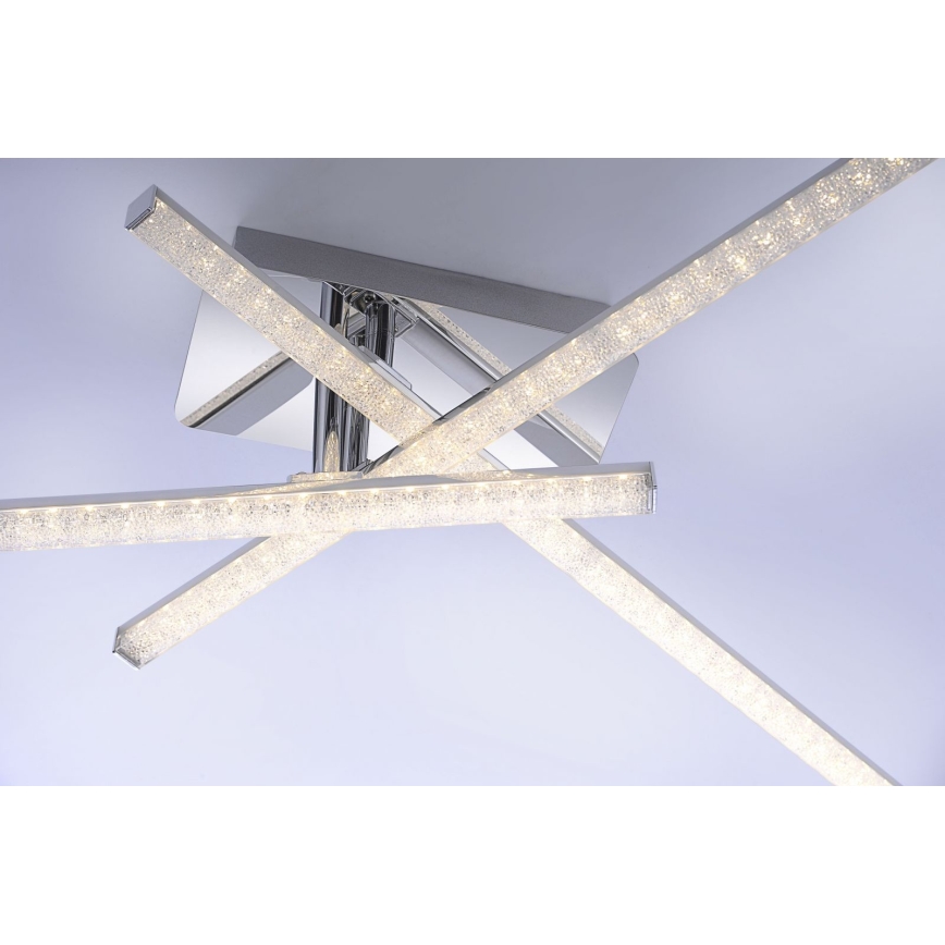 Leuchten Direkt 11293-17 - Пристельова LED люстра SIMON 3xLED/5W/230V блискучий хром