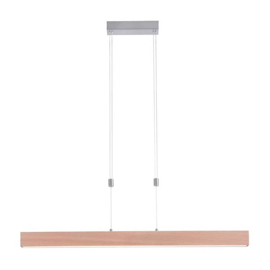 Leuchten Direkt 11420-78 - Підвісна LED-люстра AMANDA на тросі, 30 Вт/230 В, 2700–5000 К, 110 см, коричнева