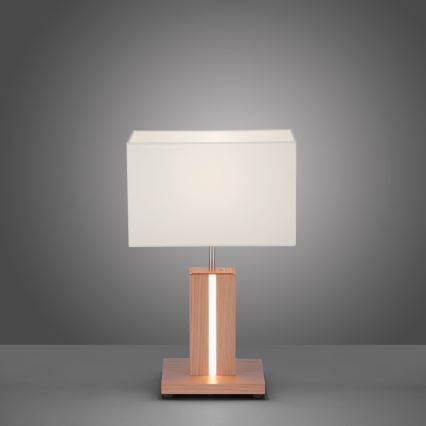 Leuchten Direkt 11421-78 - Настільна LED лампа з регулюванням яскравості AMANDA 1xE27/40W/230V + 1xLED/5W